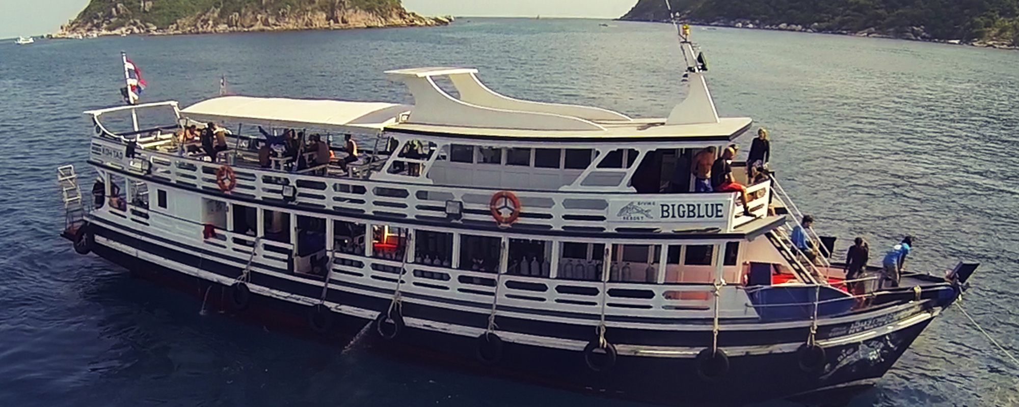 Dive boats on Koh Tao Big Blue Diving Koh Tao