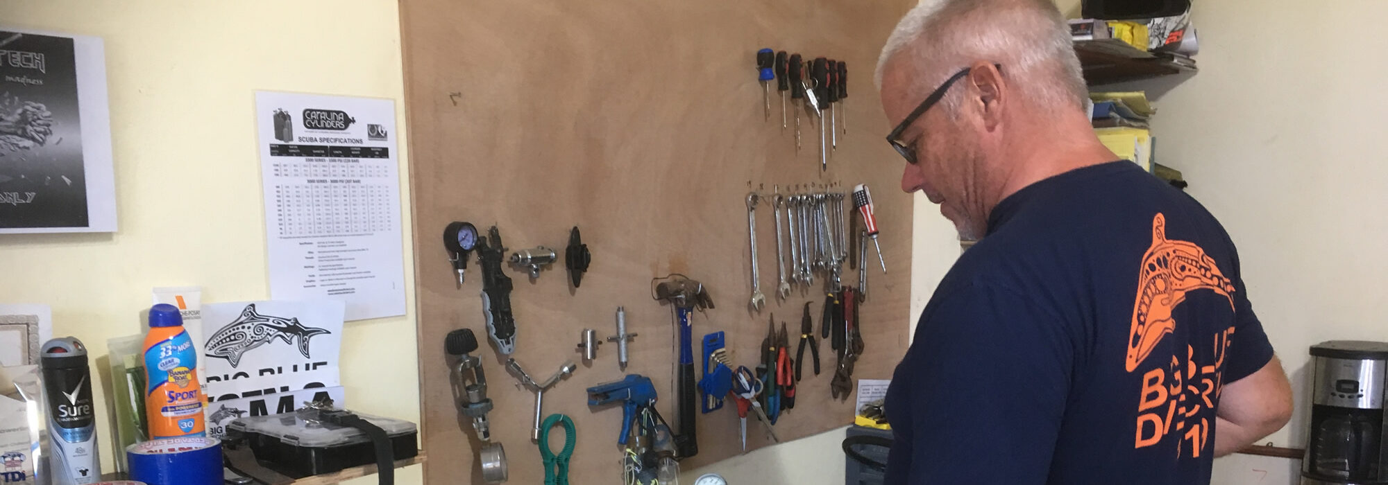 Scuba Equipment servicing and the tools we use! Big Blue Diving Koh Tao