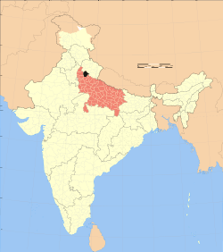 Map of Bijnor