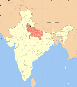 Map of Moradabad