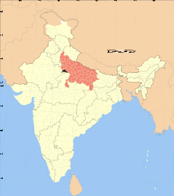 Map of Agra
