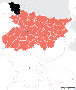 Map of Pashchim Champaran