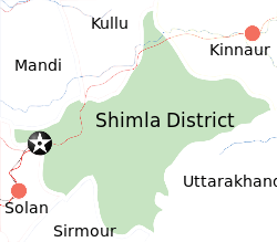 Map of Shimla