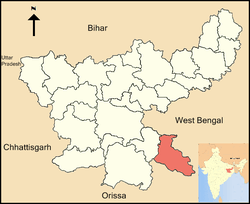 Map of East Singhbhum
