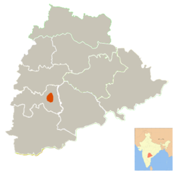 Map of Hyderabad