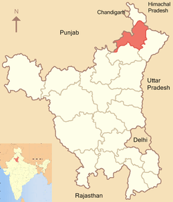 Map of Ambala