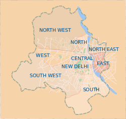 Map of New Delhi