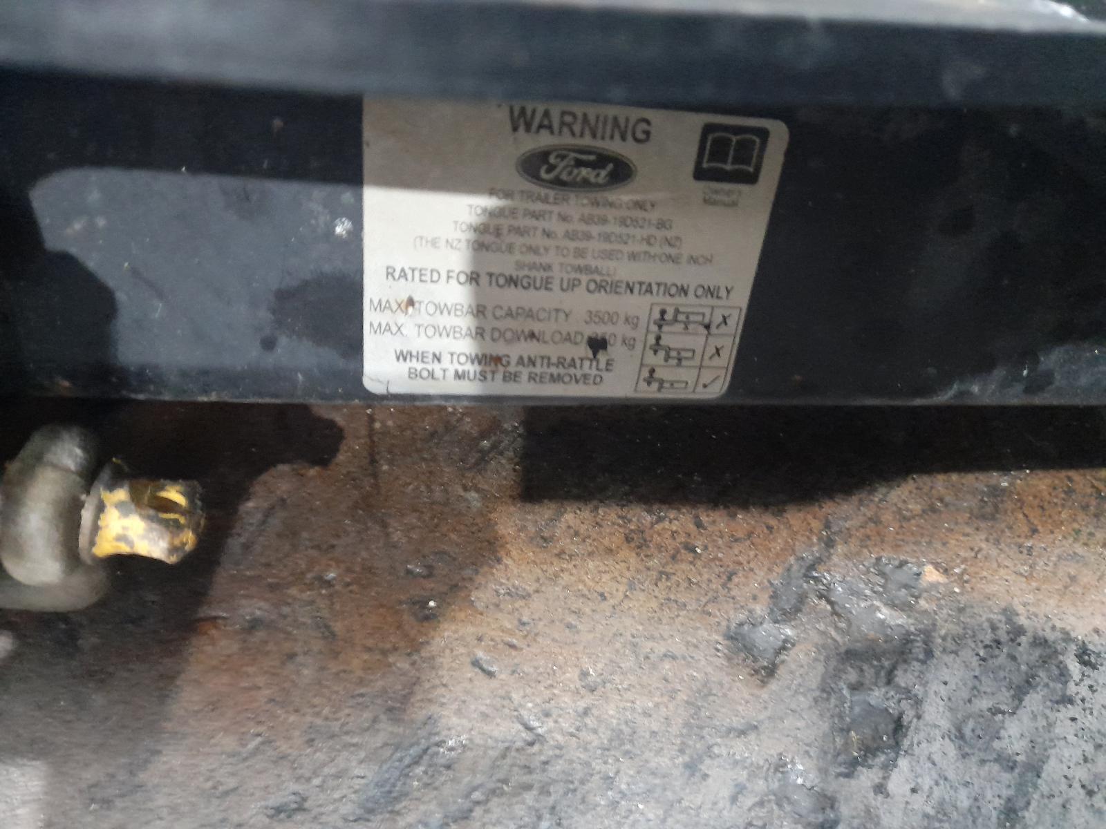 View Auto part Towbar Ford Ranger 2019