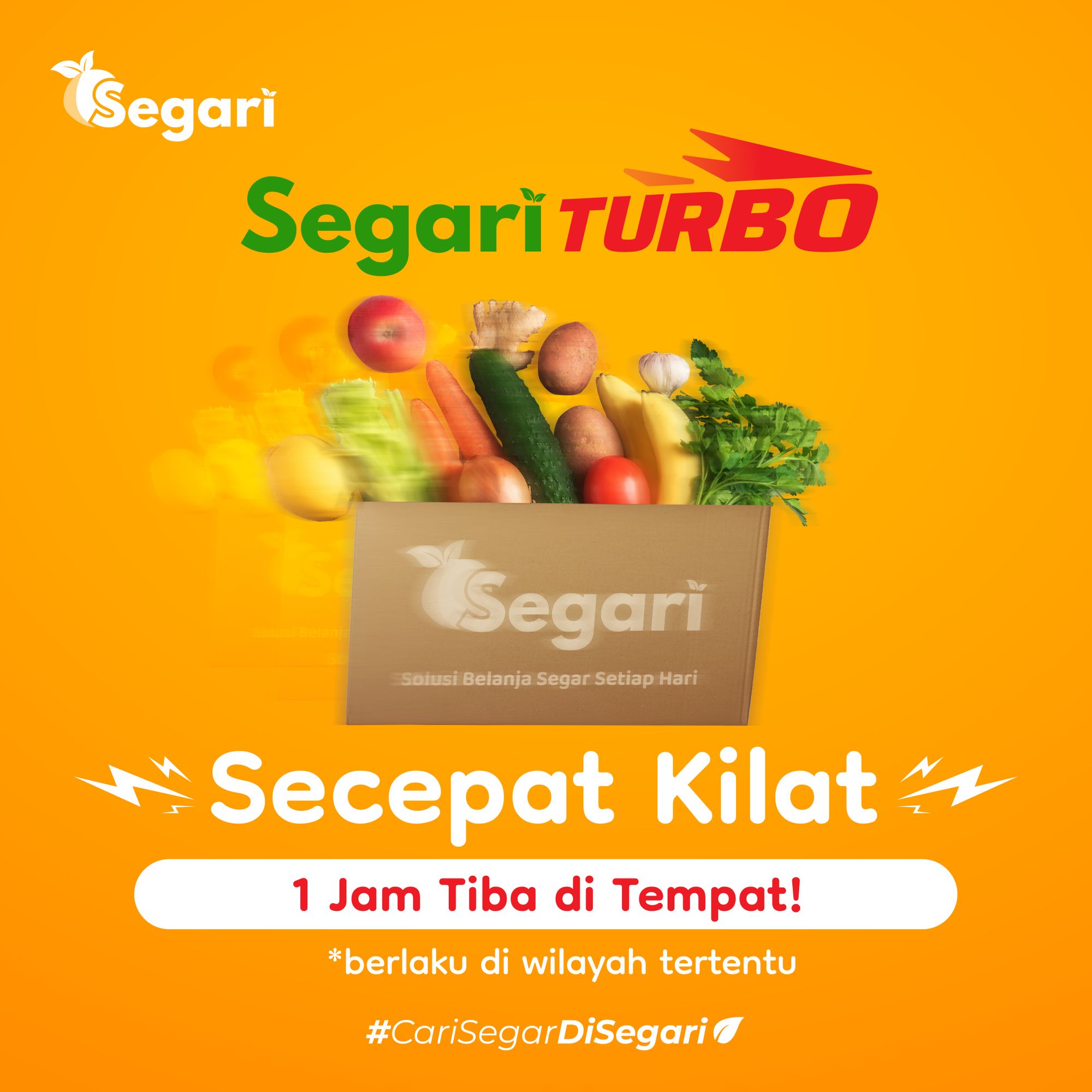 SEGARI TURBO, SAMPAI SECEPAT KILAT, 1 JAM TIBA DI TEMPAT!