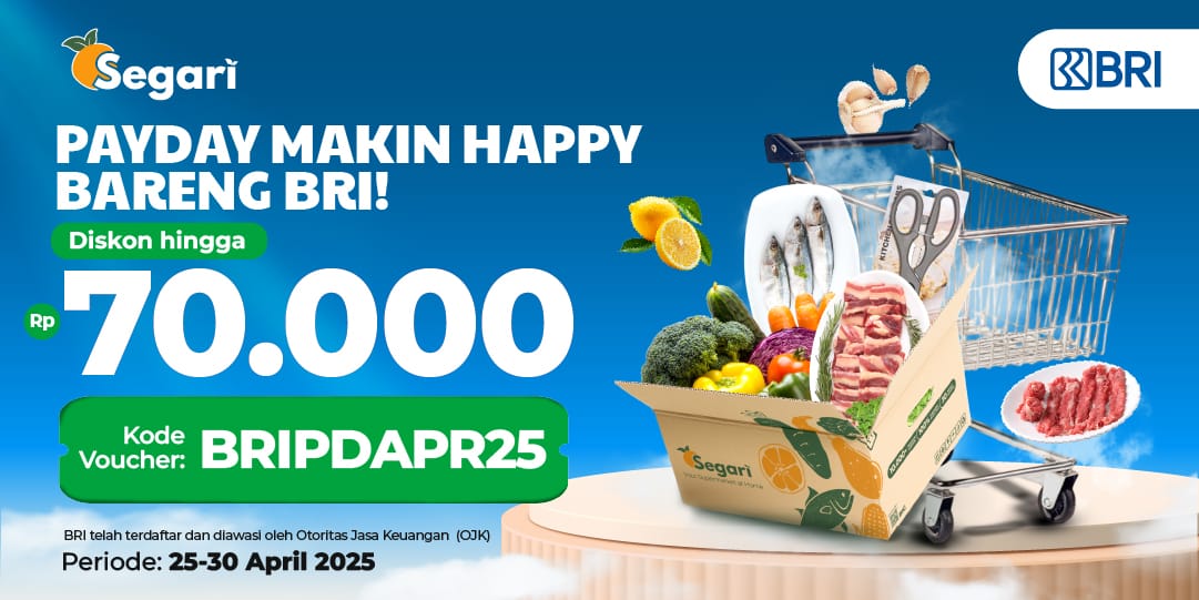 Payday Makin Happy Bareng BRI! Diskon hingga Rp70.000