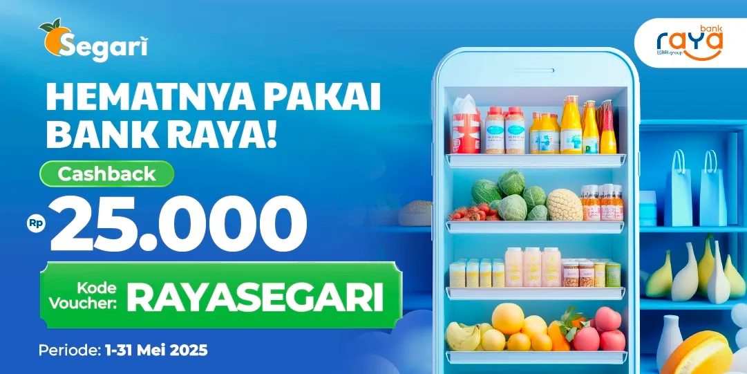 Hematnya Pakai Bank Raya! Cashback Rp25.000
