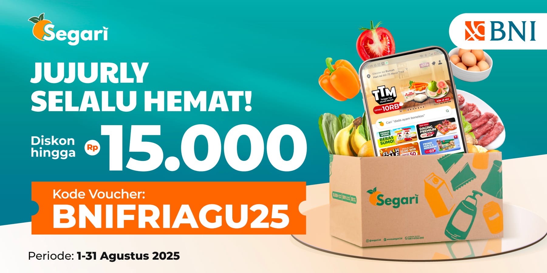 Jujurly Selalu Hemat! DISKON HINGGA Rp25.000