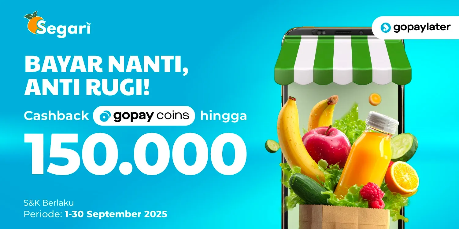 Bayar Nanti, Anti Rugi! CASHBACK GOPAY COINS S.D 150.000