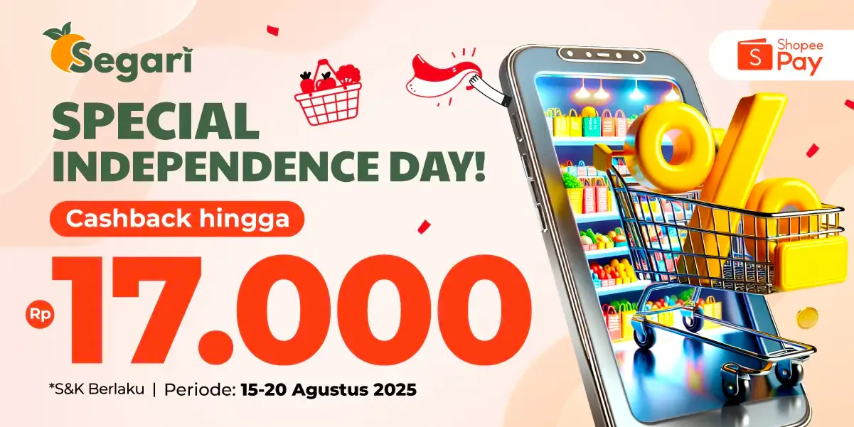 Special Independence Day! DISKON HINGGA Rp17.000