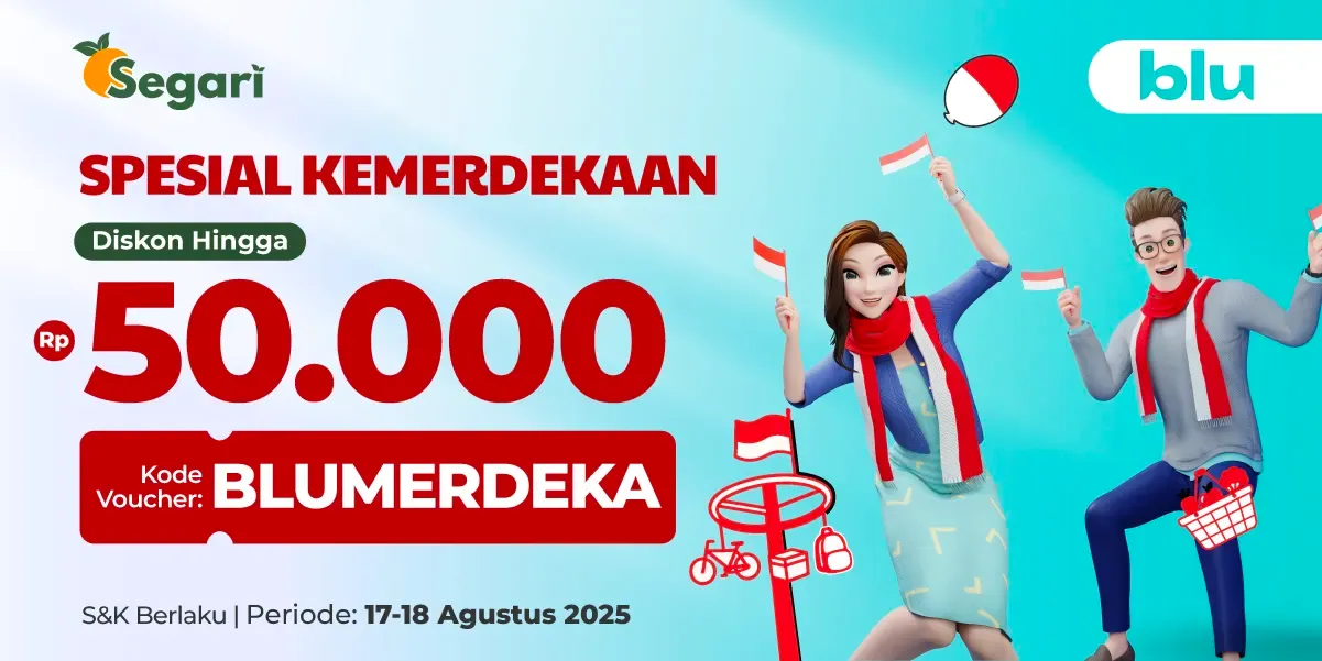 Spesial Hari Kemerdekaan! DISKON Rp50.000