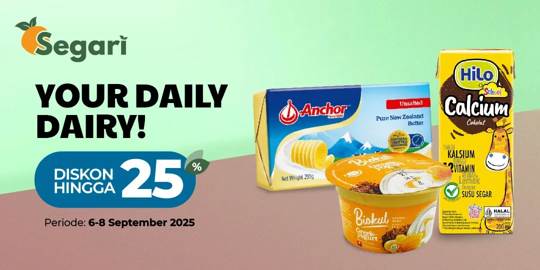 Your Daily Dairy! DISKON HINGGA 25%