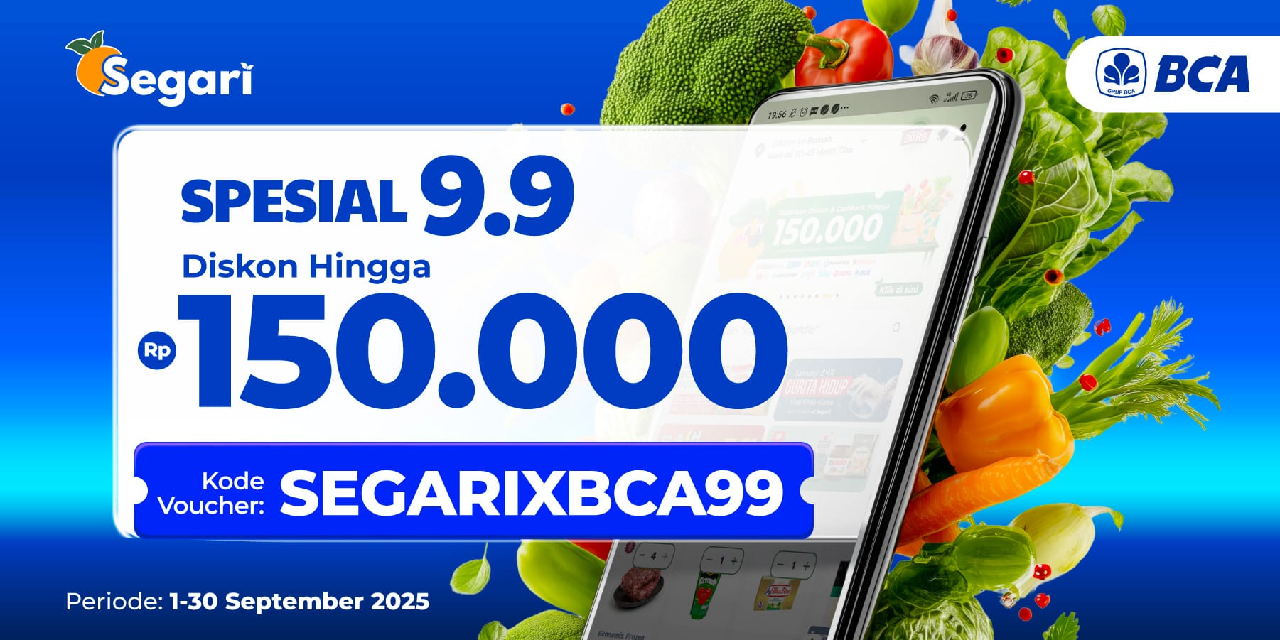 SPESIAL 9.9 DISKON HINGGA Rp150.000