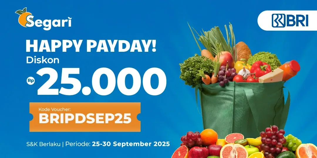 Happy Payday! DISKON Rp25.000
