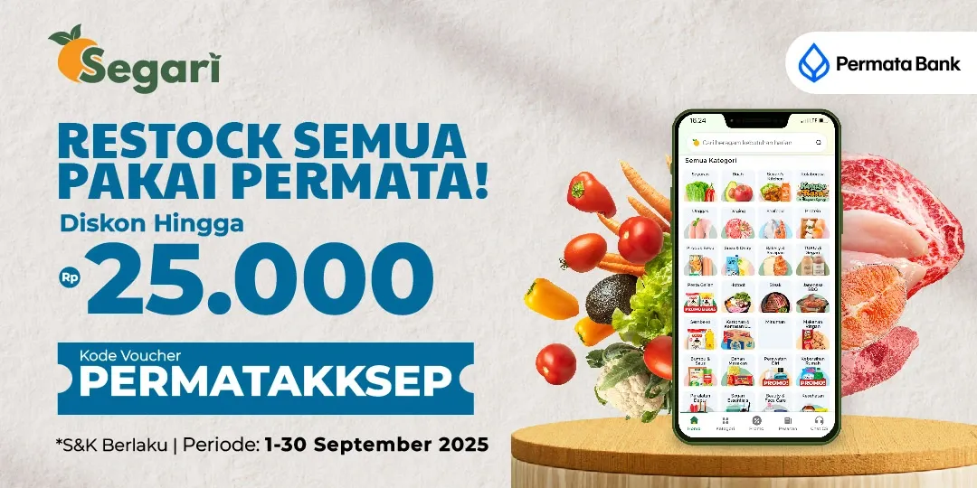 Restock Semua Pakai Permata! DISKON HINGGA Rp25.000