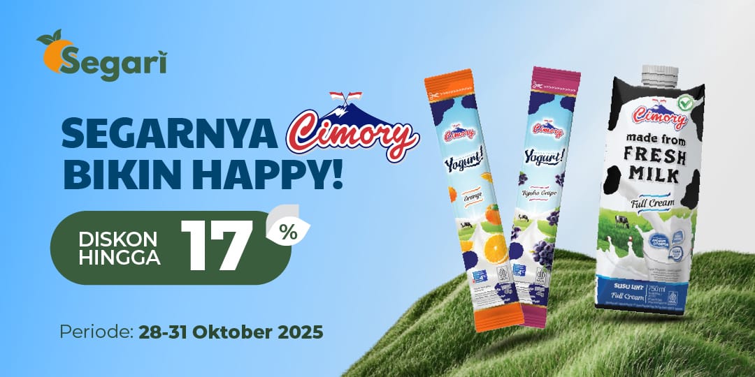 Segarnya Cimory Bikin Happy! DISKON HINGGA 17%