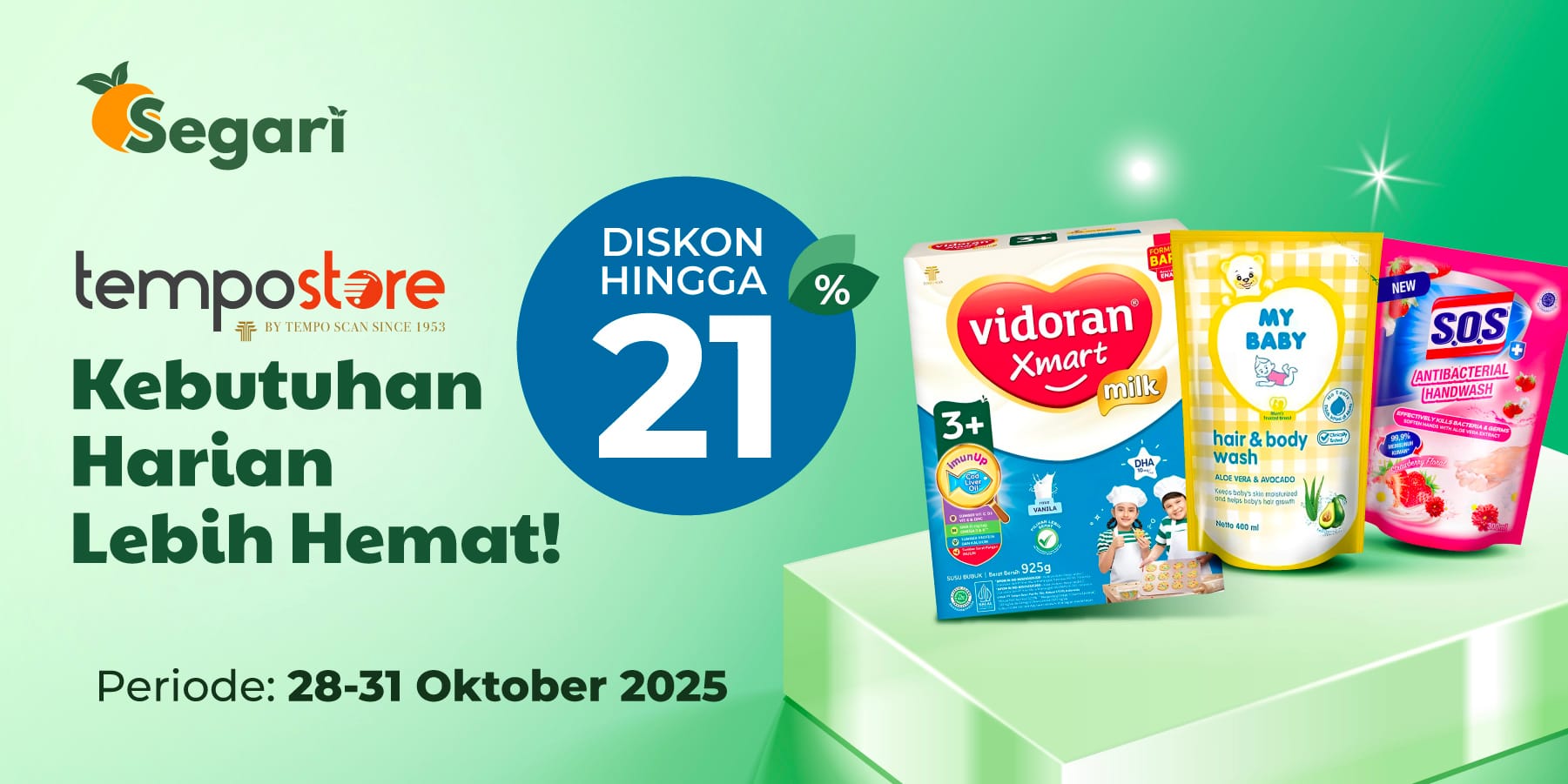 Kebutuhan Harian Lebih Hemat DISKON HINGGA 15%