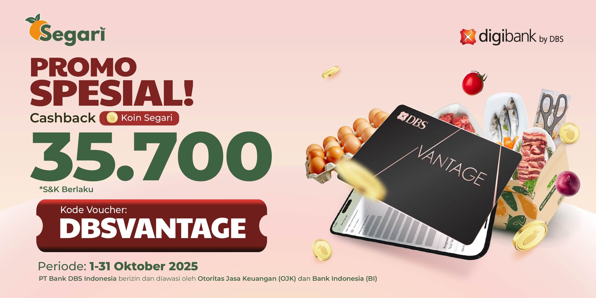 Promo Spesial! Cashback Koin Segari 35.700
