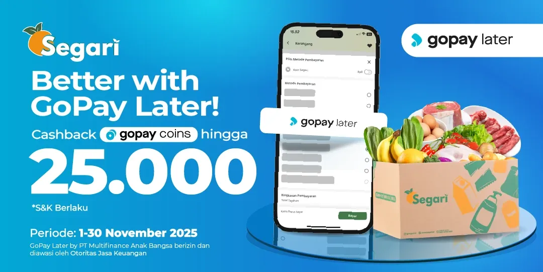 Better with GoPay Later! Cashback GoPay Coins hingga 25.000