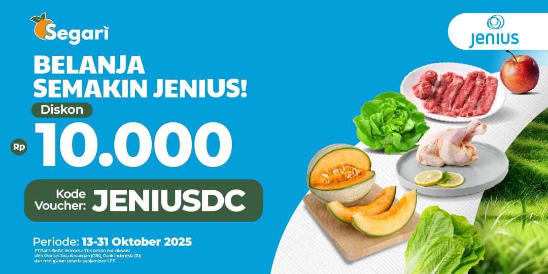 Belanja Semakin Jenius! Diskon Rp10.000