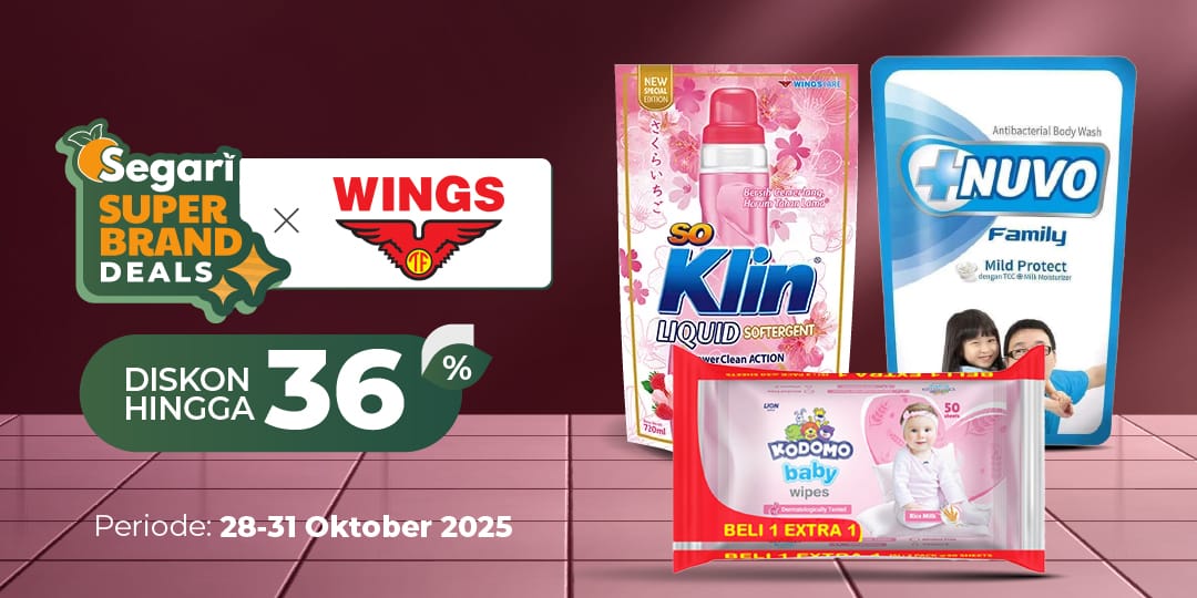 Aneka Produk Wings! DISKON HINGGA 36%