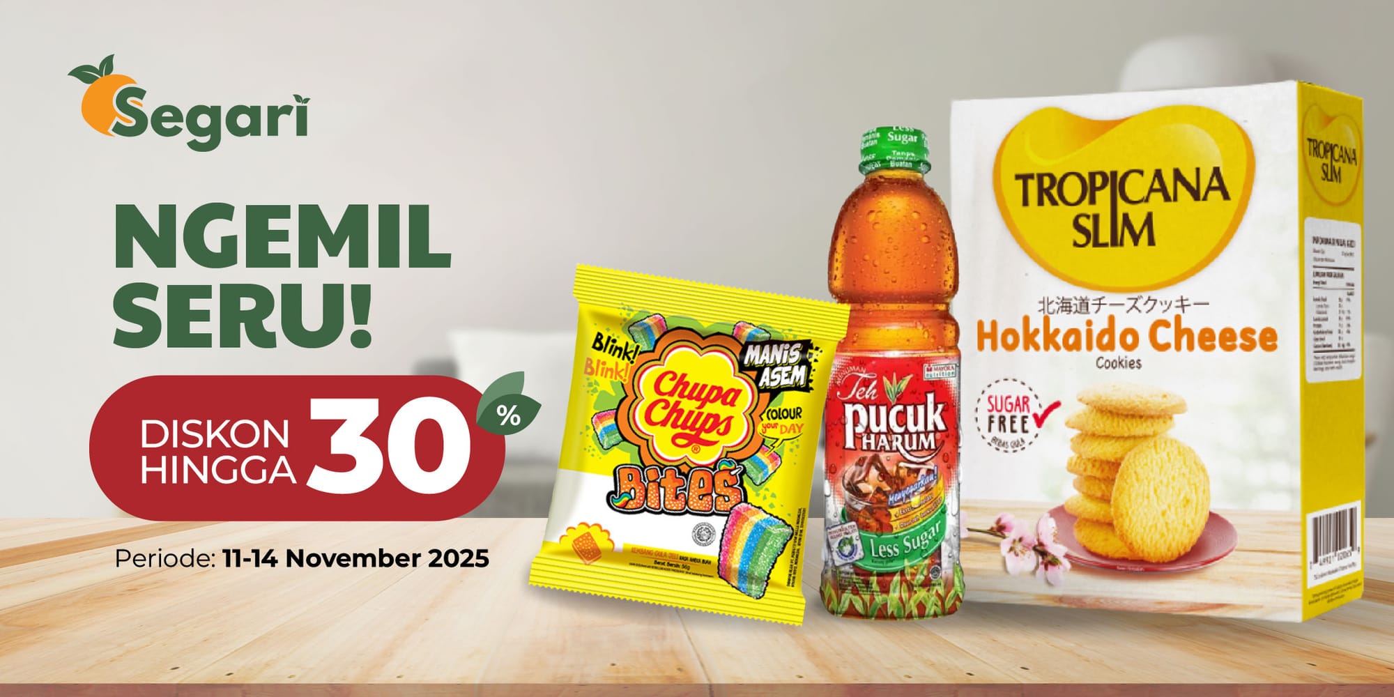 Ngemil Seru DISKON S.D. 30% 😆🍽️