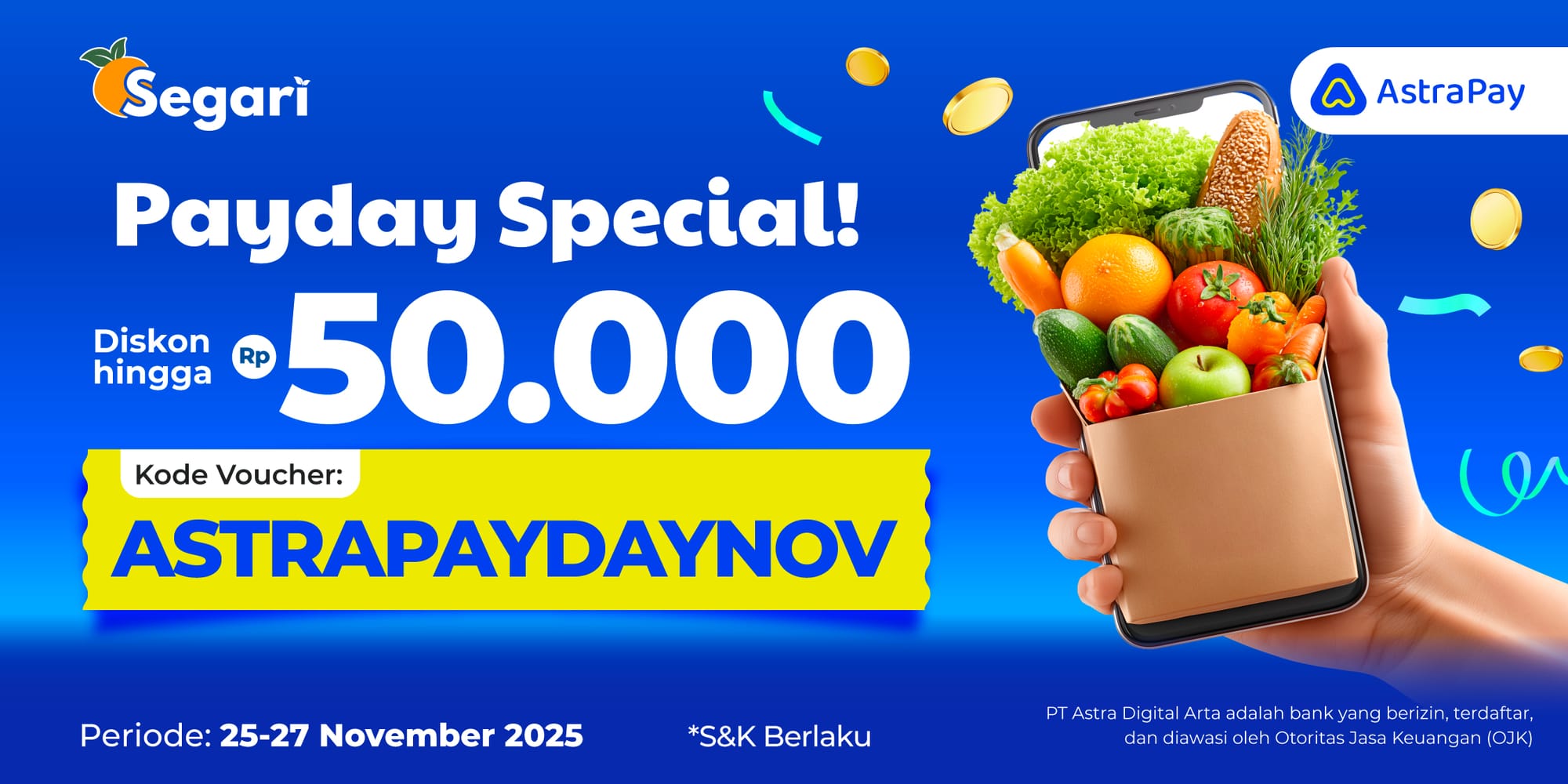 Payday Special! Diskon hingga Rp50.000