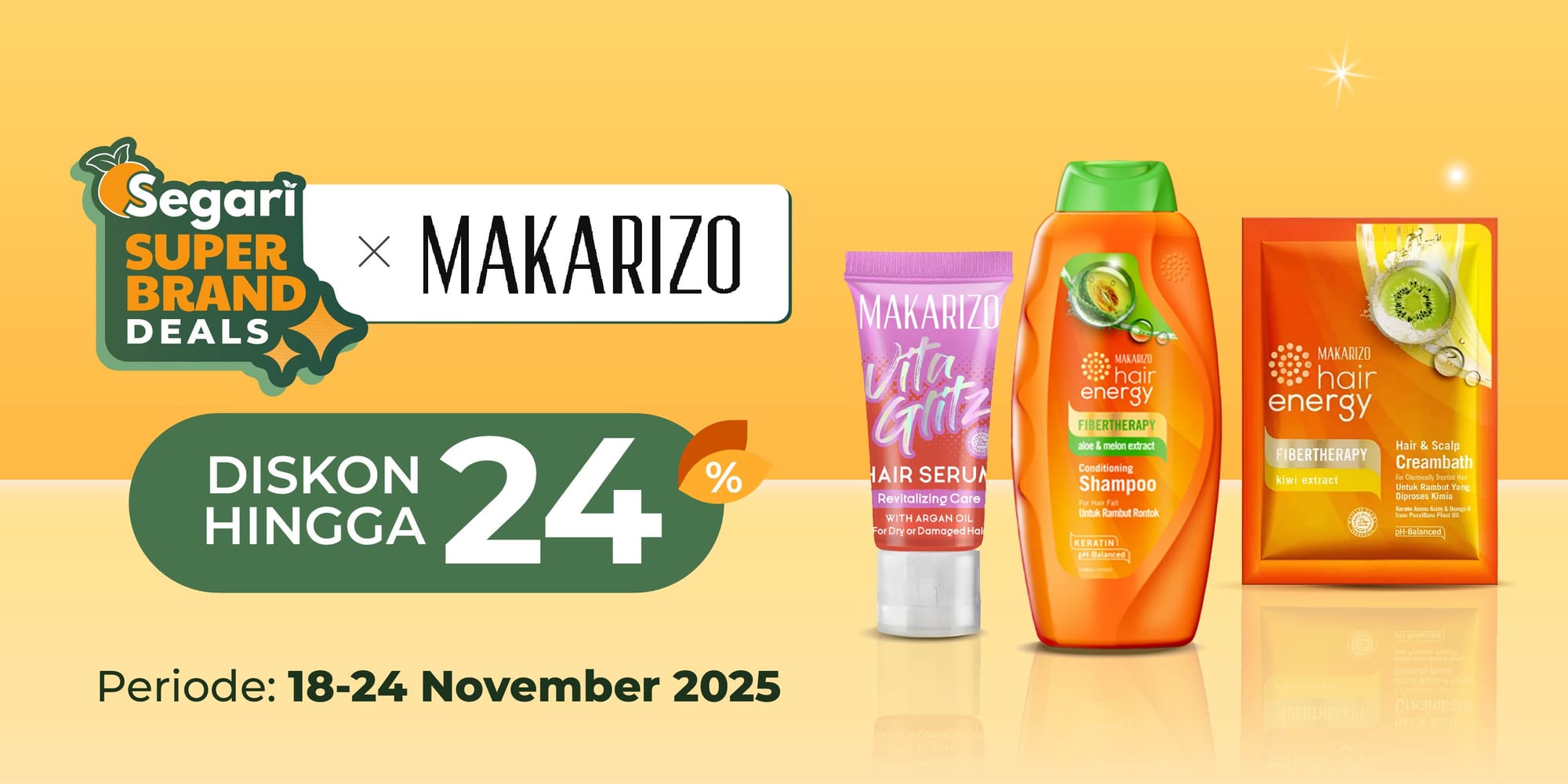 Rawat Rambut dengan Makarizo DISKON HINGGA 24%