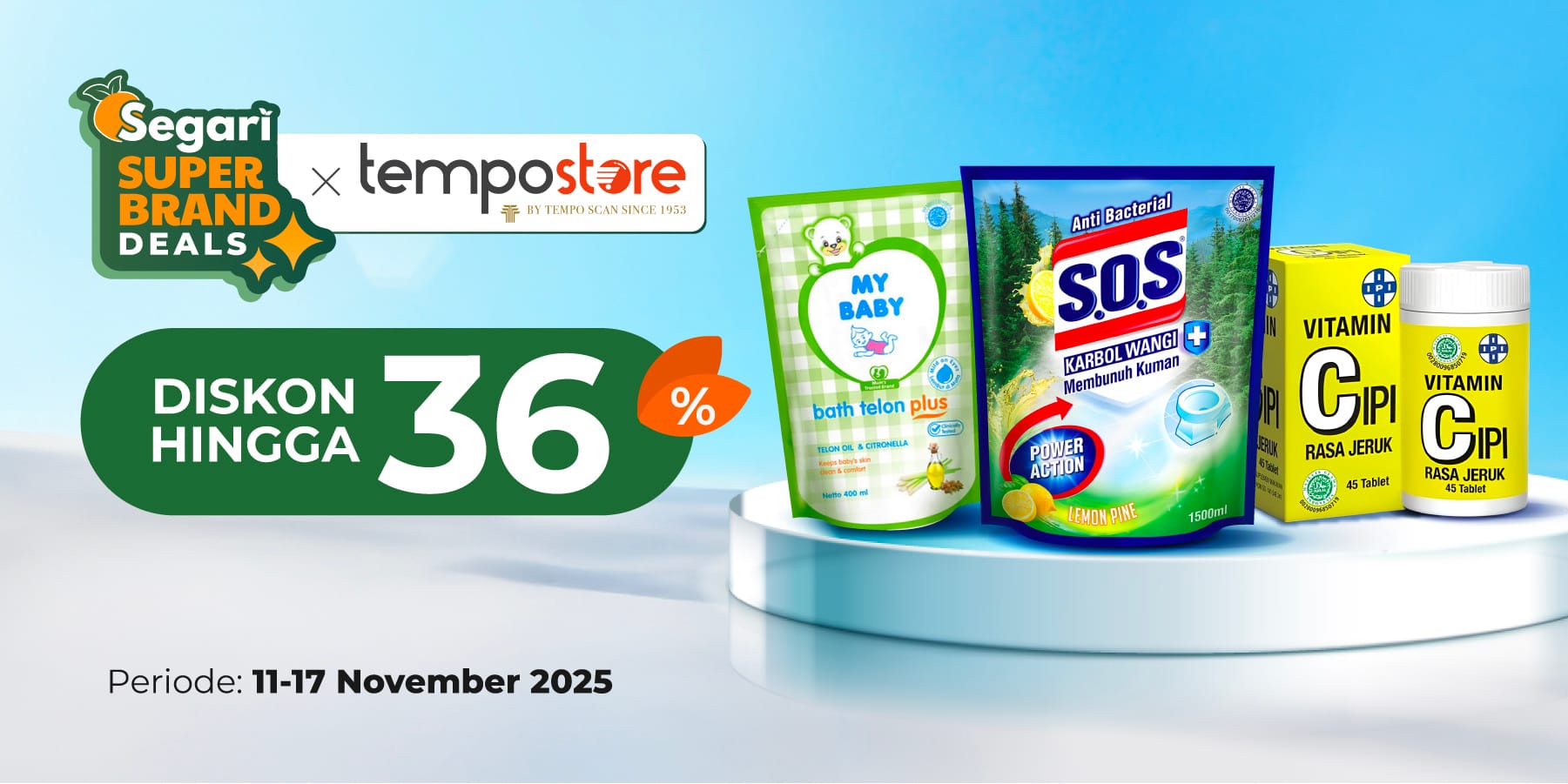 Aneka Kebutuhan Harian Tempo DISKON HINGGA 36%