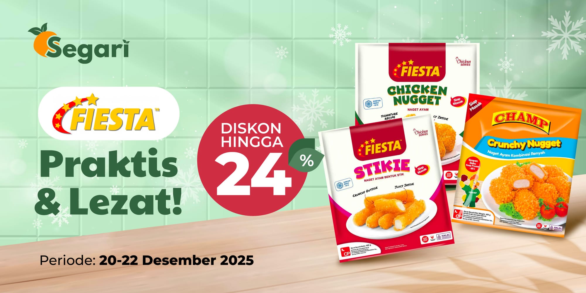 Praktis dan Lezat dengan Fiesta DISKON HINGGA 18%