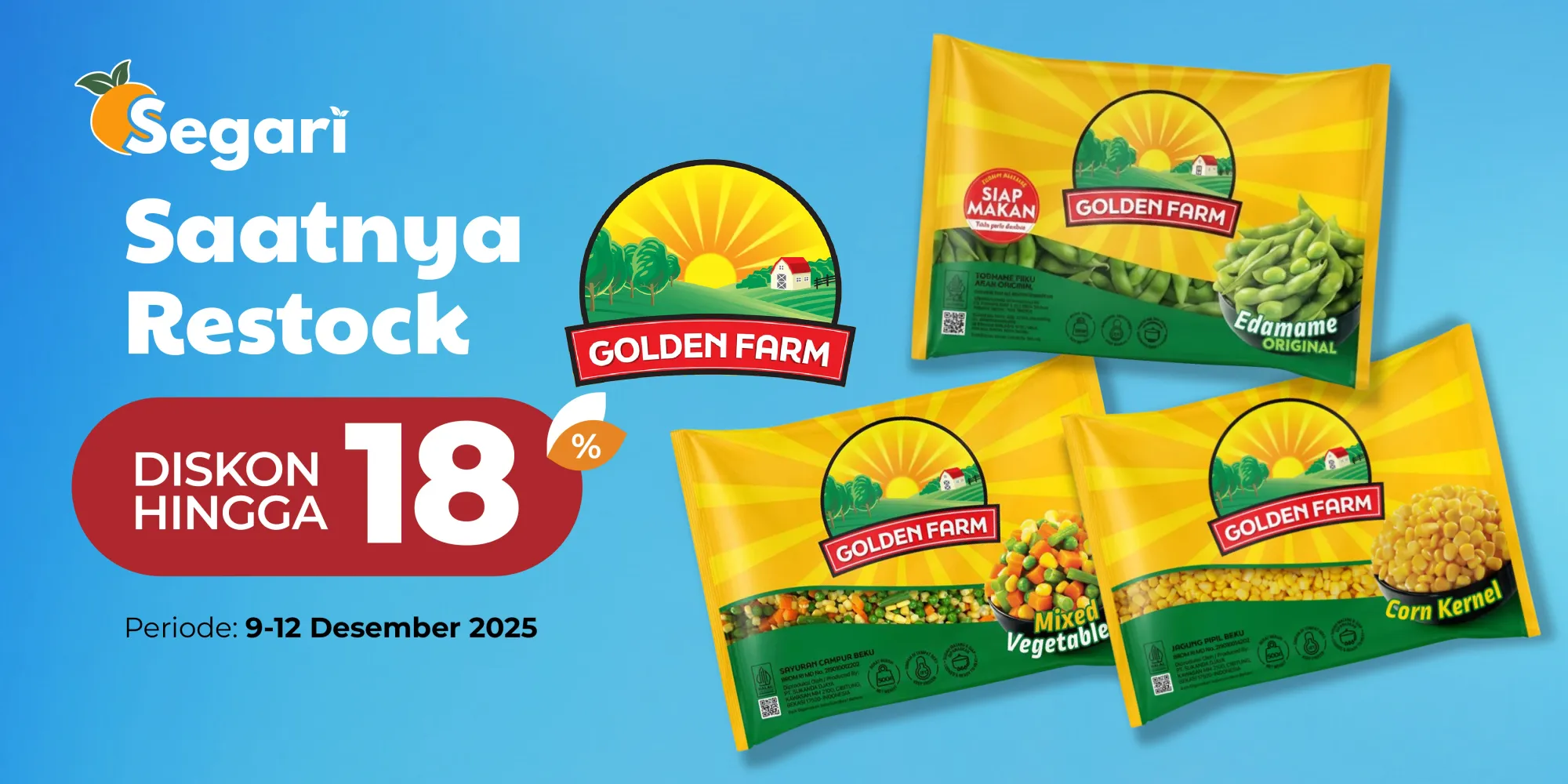 Saatnya Restock Golden Farm! DISKON HINGGA 18%