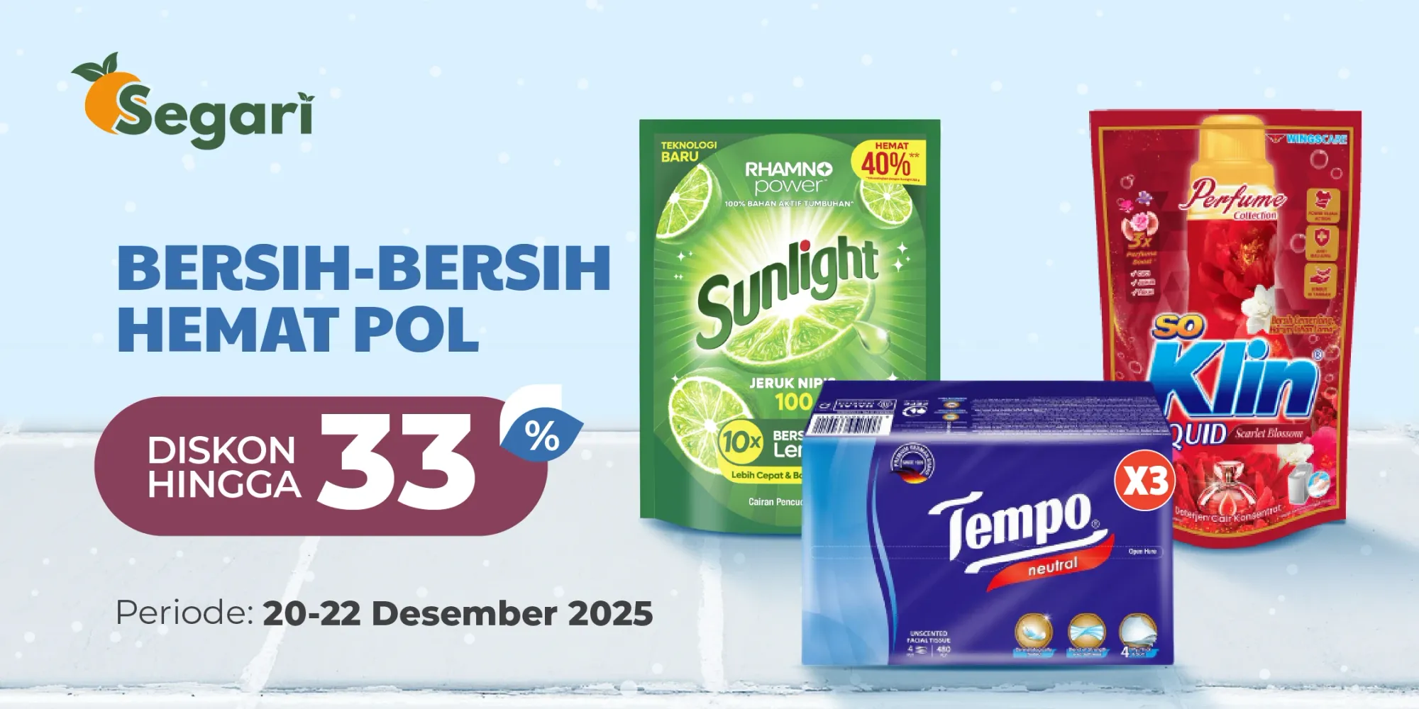 Bersih-bersih Hemat Pol DISKON HINGGA 42%