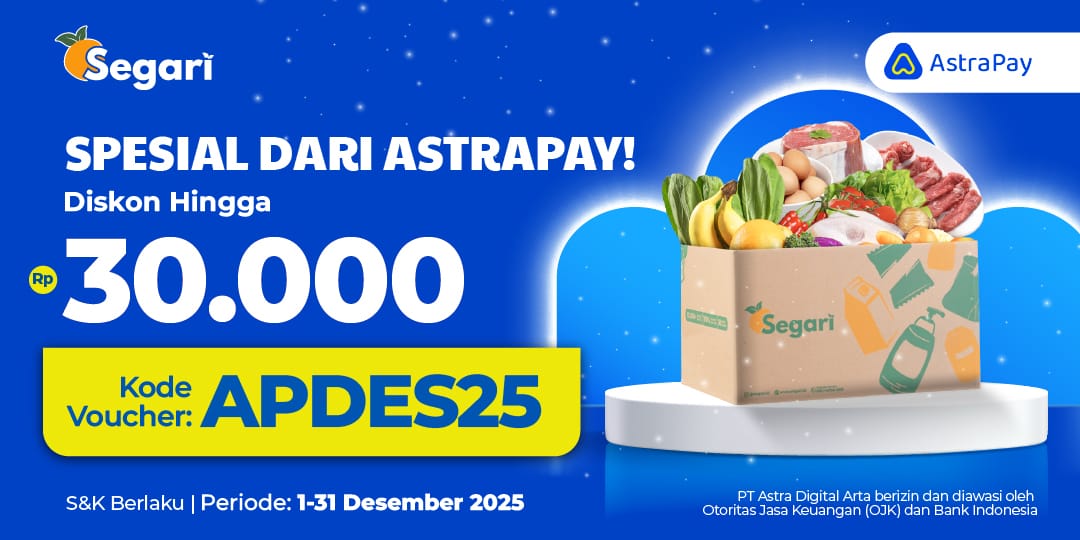 Spesial dari AstraPay! DISKON HINGGA Rp30.000