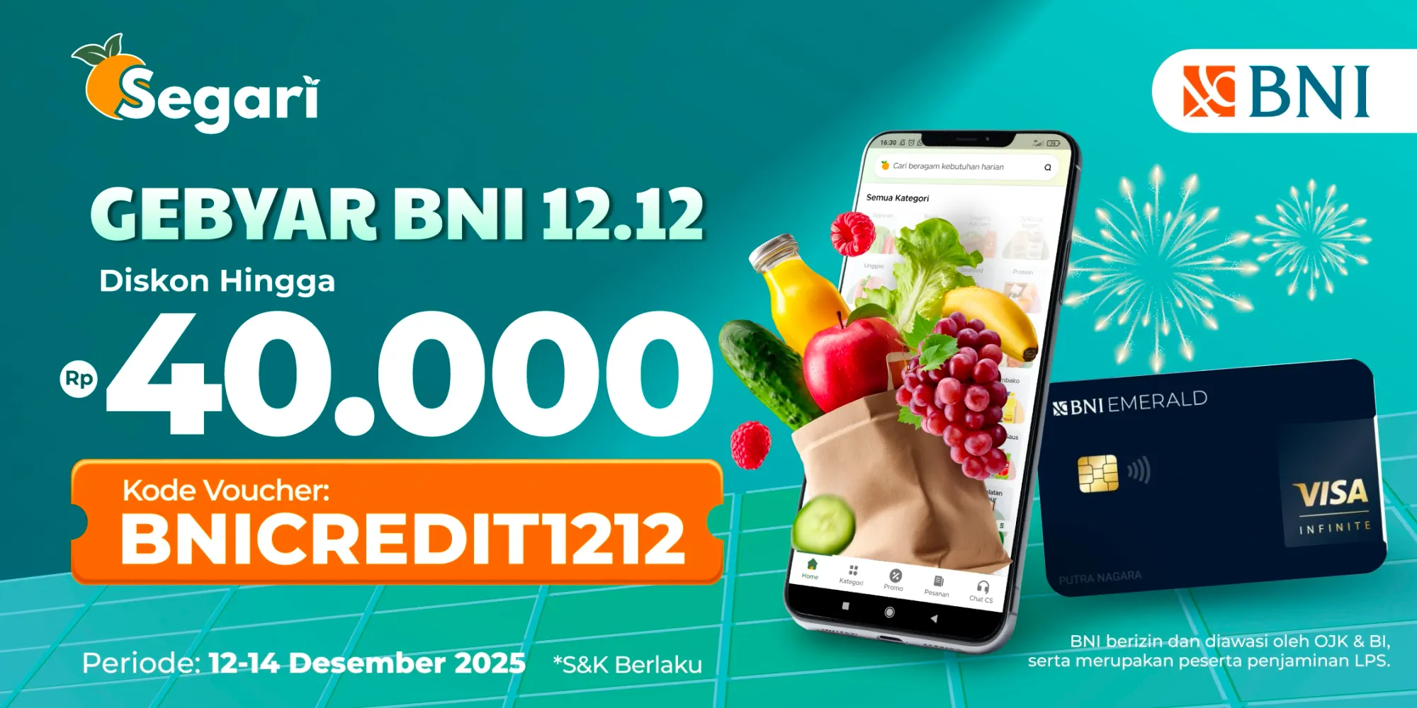 GEBYAR BNI 12.12! SPESIAL AKHIR TAHUN, DISKON HINGGA RP40.000 😱🙌🏻