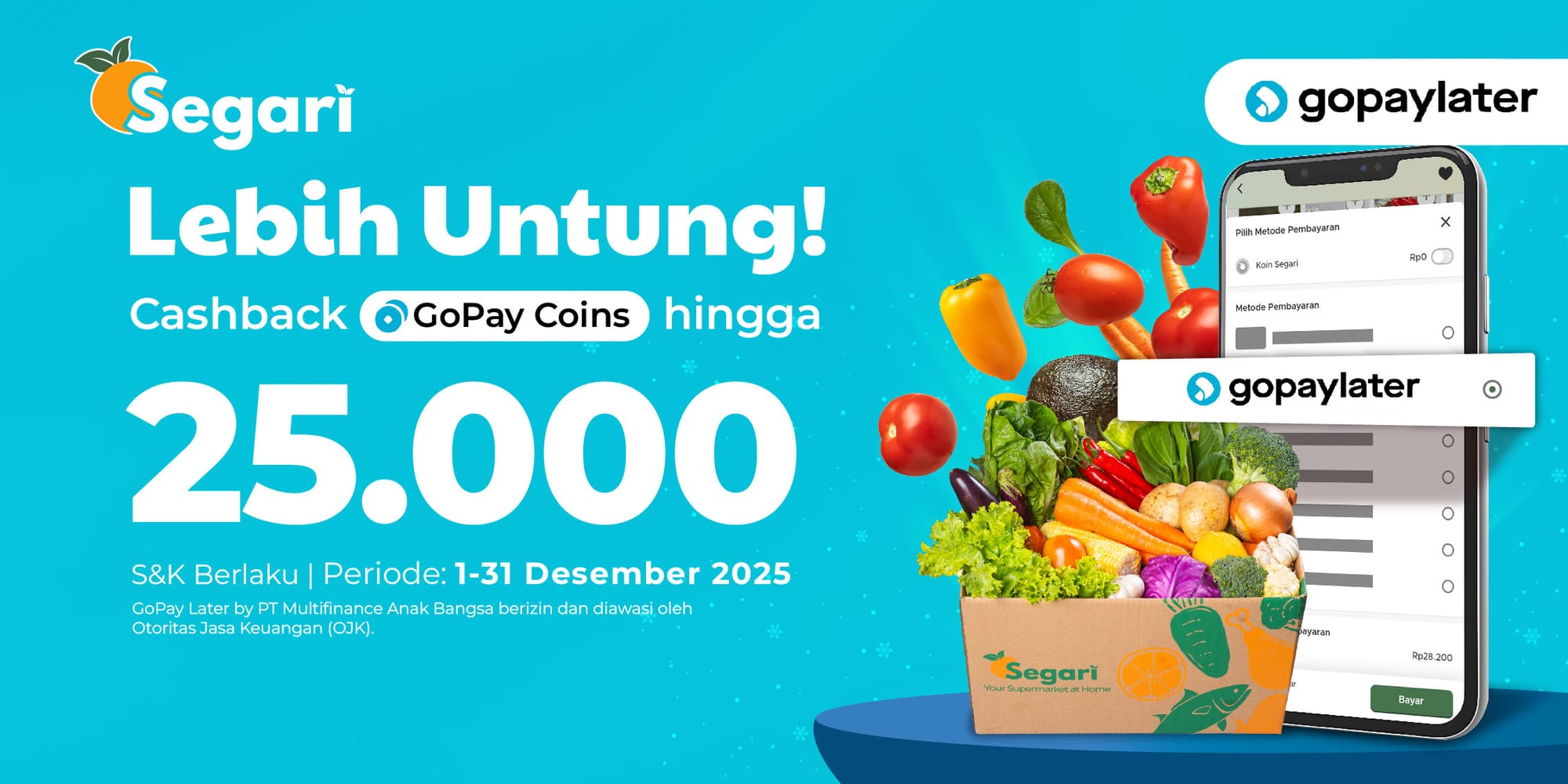 Lebih Untung! Cashback GoPay Coins hingga 25.000