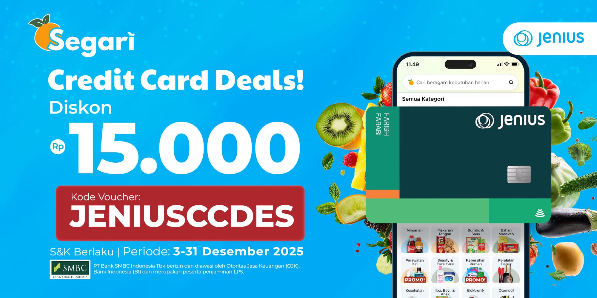 Credit Card Deals! DISKON Rp15.000