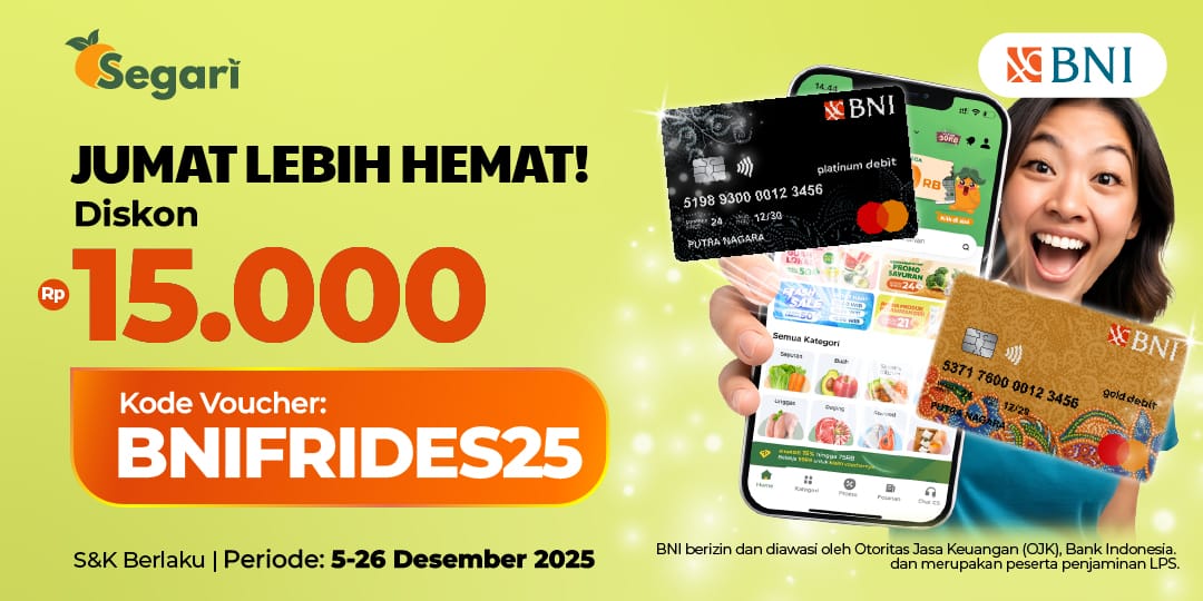Jumat Lebih Hemat! DISKON Rp15.000
