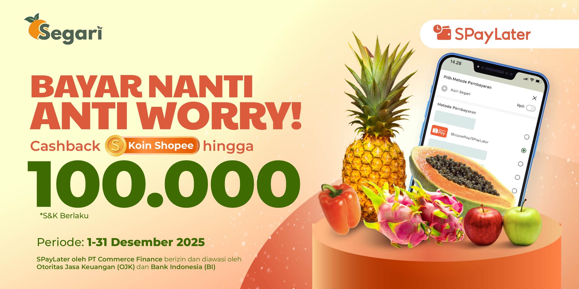 Bayar Nanti Anti Worry! Cashback Koin Shopee hingga 100.000