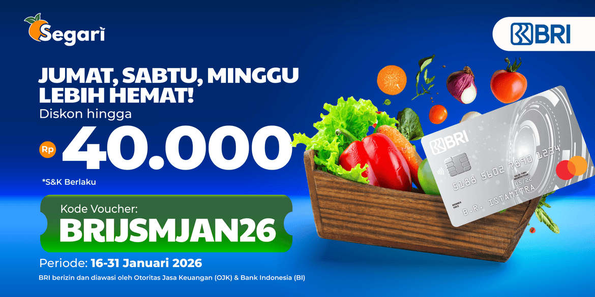 Jumat, Sabtu, Minggu Lebih Hemat Diskon HINGGA RP40.000