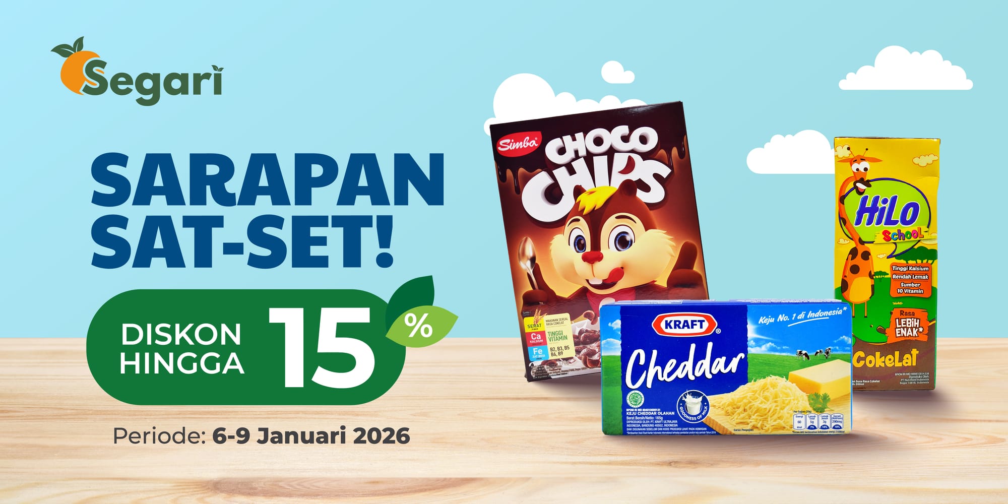 Sarapan Sat-Set DISKON HINGGA 15%