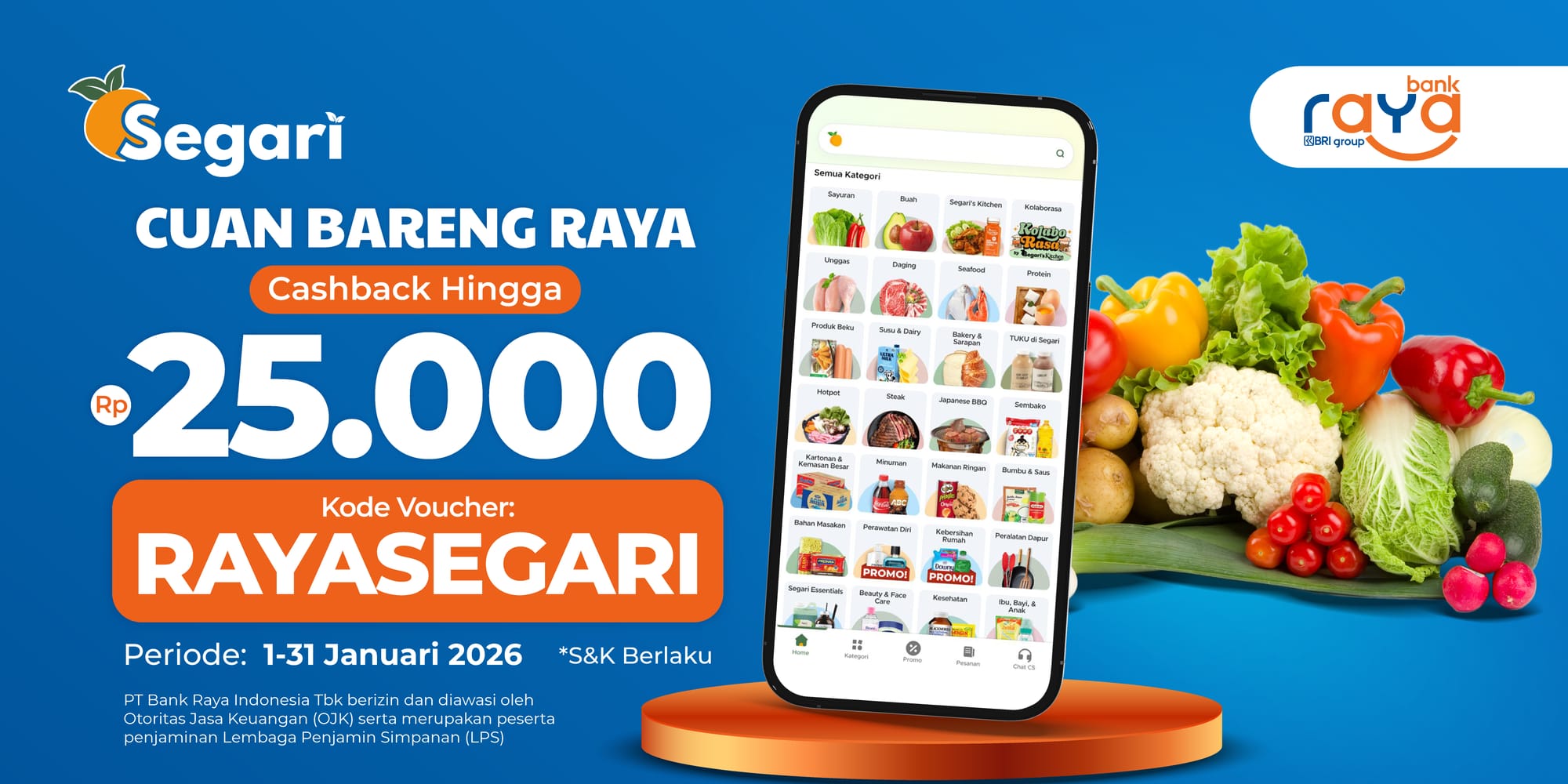 Cuan Bareng Bank Raya CASHBACK HINGGA RP25.000