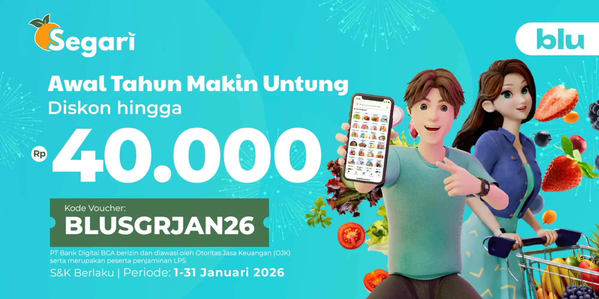 Awal Tahun Makin Untung  DISKON HINGGA RP40.000