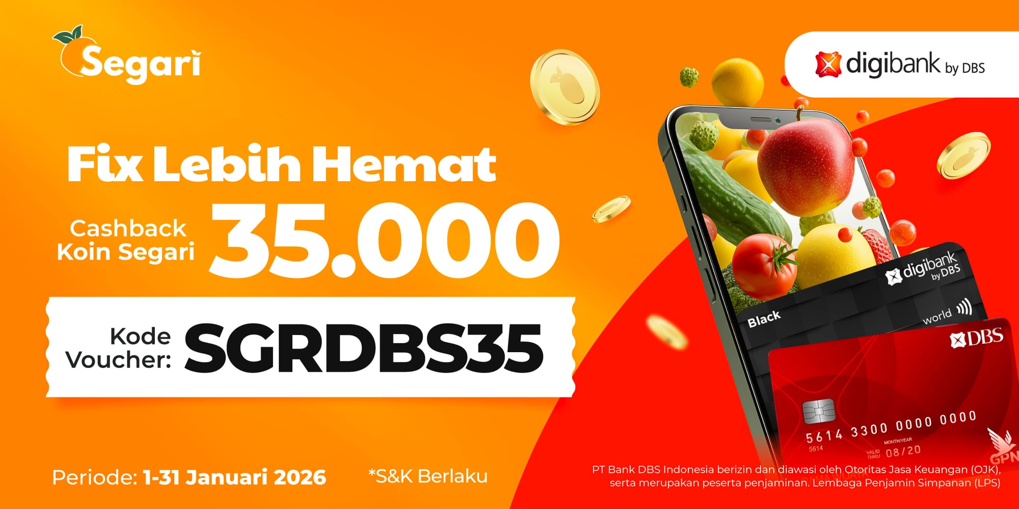 Fix Lebih Hemat CASHBACK KOIN SEGARI 35.000