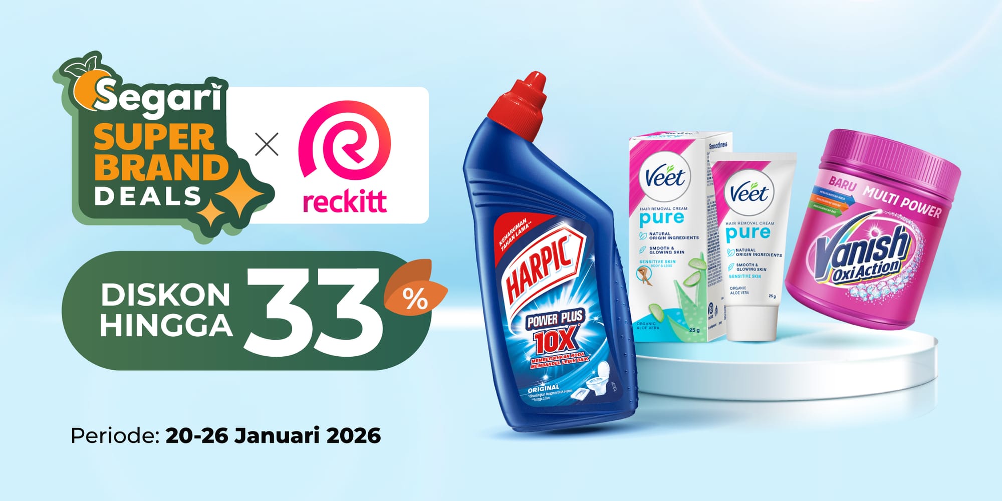 Super Brand Deals Reckitt DISKON HINGGA 33%