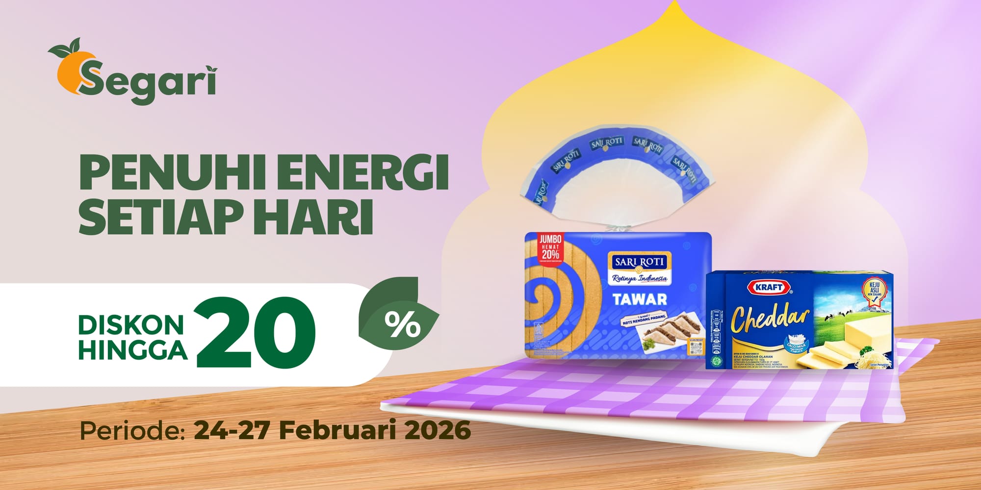 Penuhi Energi Setiap Hari DISKON HINGGA 20%