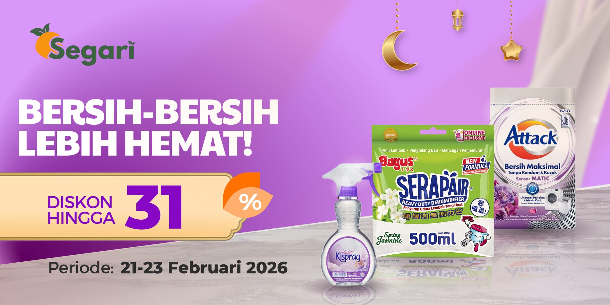 Bersih-Bersih Lebih Hemat DISKON HINGGA 31%